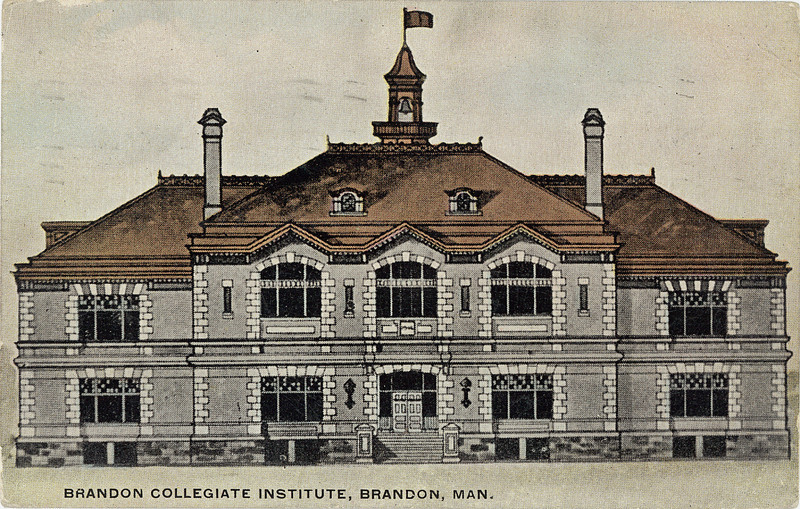 Postcard 183: Warwick Bro #39 s Rutter Brandon Collegiate Institute