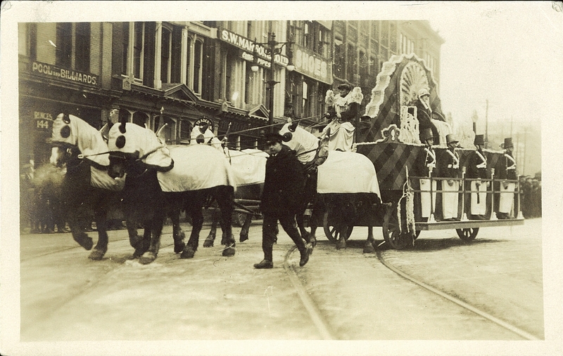 Postcard 6107: [float In A Parade, Calgary, Alberta.] (cca. 1925)