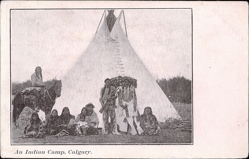 Postcard 6127: An Indian Camp, Calgary. (after 1910])