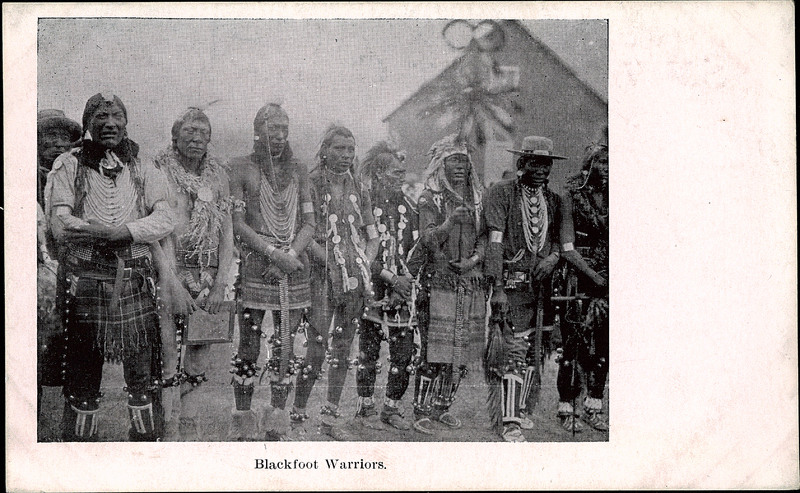 Postcard 9726: Blackfoot Warriors. (19-])