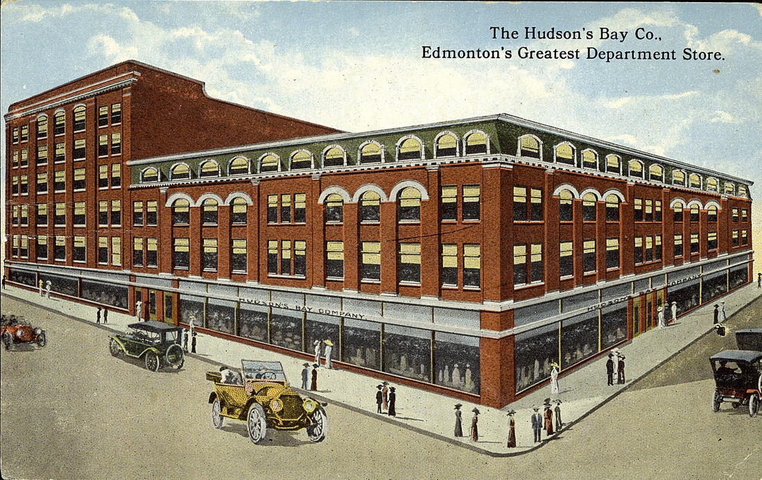 Postcard 13675: H.G. Brace & Co, The Hudson's Bay Co., Edmonton's Greatest  Department Store. ([after 1913])