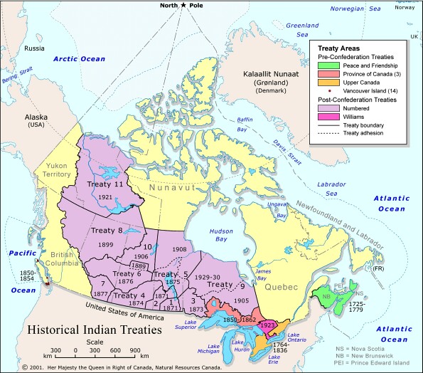 cree tribe  map